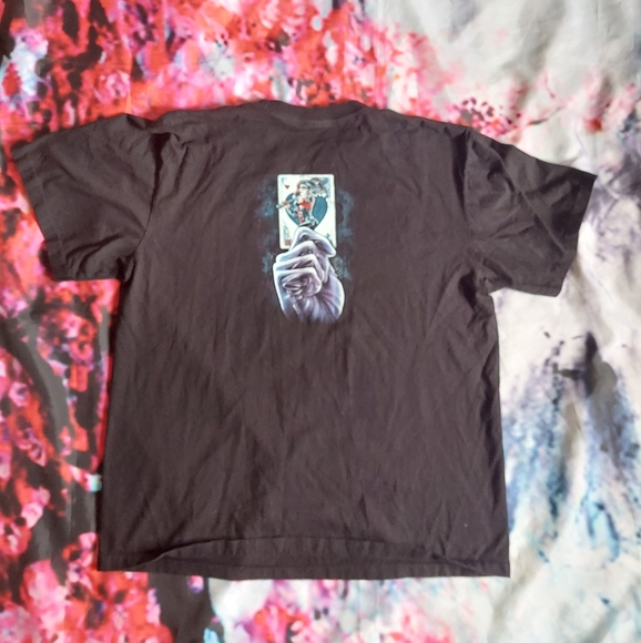 Clown Joker T-shirt Front & Back Graphic - Picture 3 of 5